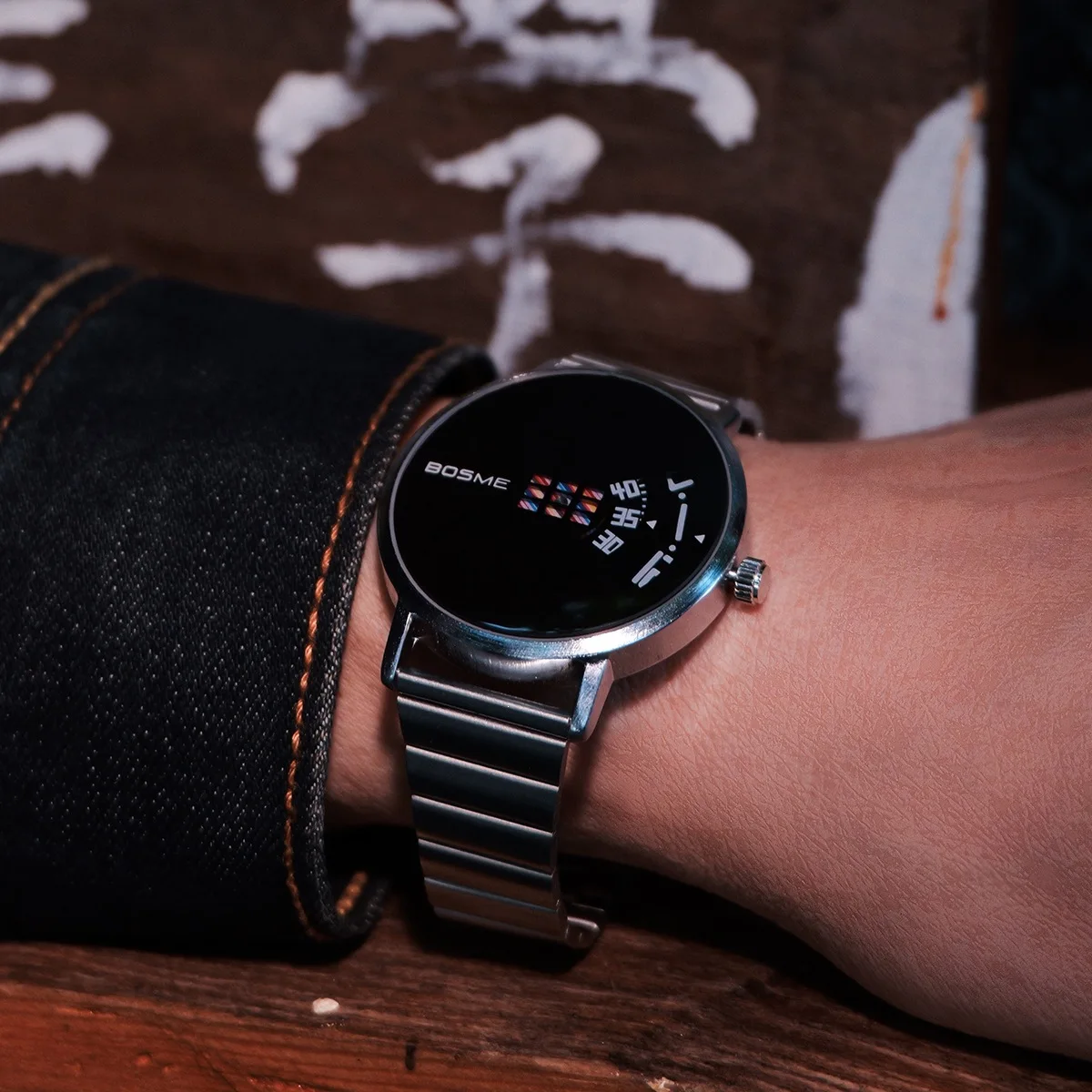 Trendy Men Quartz Watch Korean Style Unique Design Creative Dial Student Wristwatch Fashion Casual Waterproof Watch