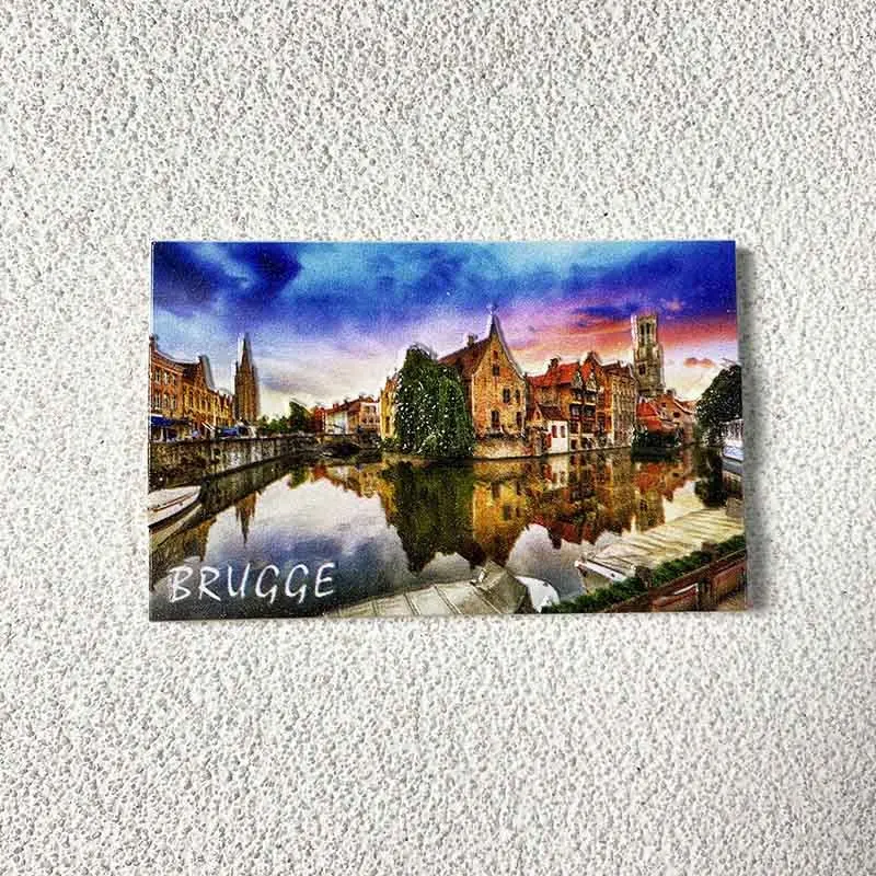 

Belgium Bruges Medieval Canal Gothic Architecture Magnets for Fridge Stone Bridge Historic City Cute Magnets Home Decor Items