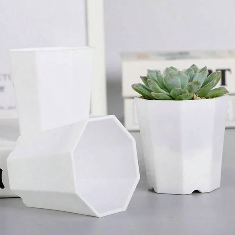 10/20 stücke Mini Blumentopf Kunststoff Sukkulente Topf Haushalt Büro Schreibtisch Garten Balkon Dekoration Pflanzung Versorgung TMZ – Detail 7