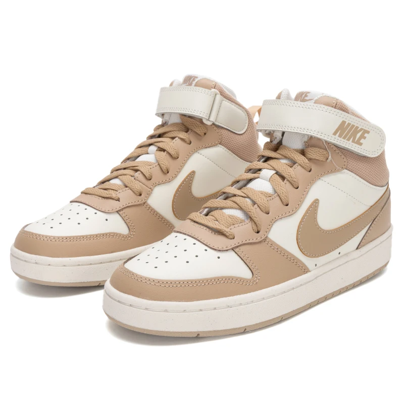 

Nike Women's Shoes, Big Kids' Shoes Court Borough Mid 2 (Gs) Sneakers, Velcro Casual Shoes, Mid-Top Retro Sneakers Cd7782-125