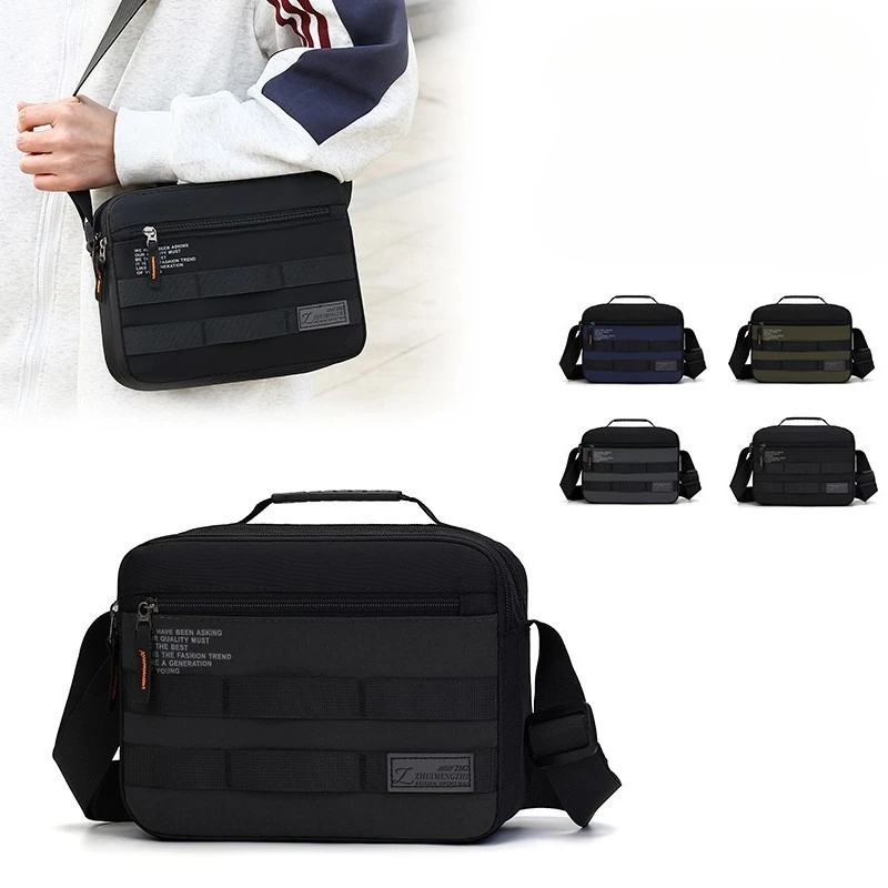 

New Men's Crossbody Bag Oxford Cloth Fashion Commuter Tote Bag Large Capacity Casual Shoulder Bag