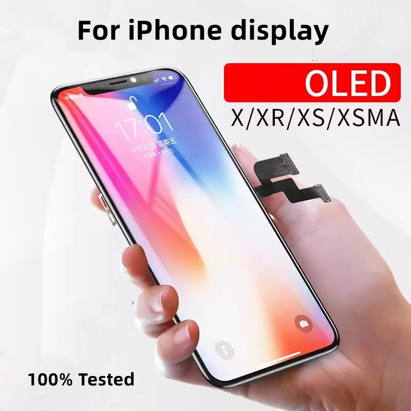 

LCD Screen Digitizer Assembly Touch Glass for iPhone X XR XS Max Display Replacement for iPhone 6 6S 7 8 Plus