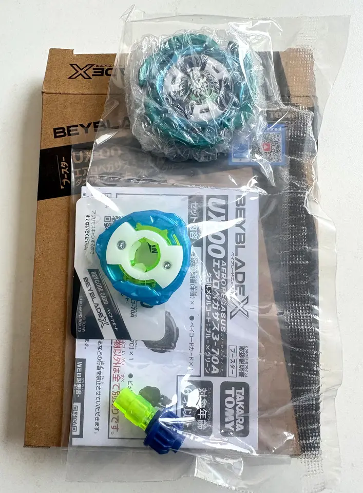 GENUINE TAKARA TOMY BEYBLADEX UX-00 Aero Pegasus 3-70A with