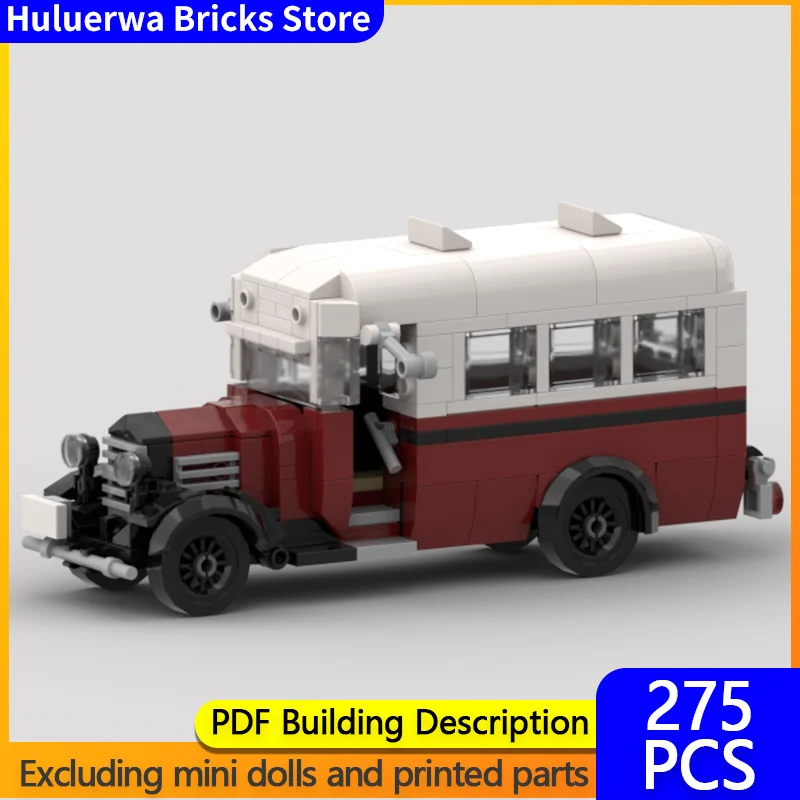 

Speed Hypercar Model MOC Building Bricks Classic Retro T Type Feature Bus Modular Technology Gifts Assemble Children Toys Suit