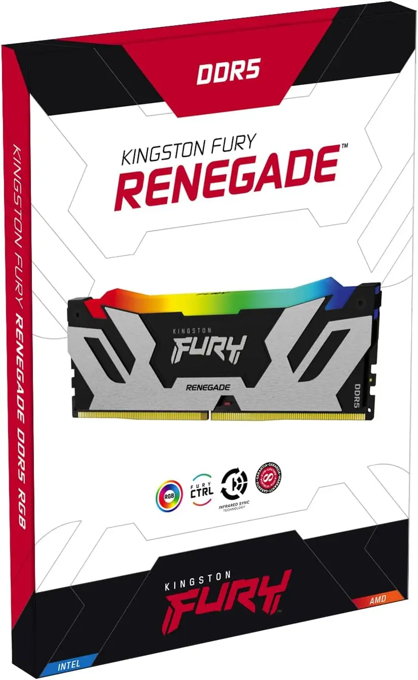 Kingston FURY RGB 32GB (2x16GB) 6000Mhz DDR5 CL36 Desktop Memory