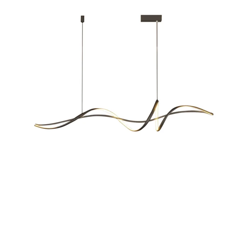 Lustre LED minimalista moderno, restaurante, sala de estar criativa, bar, lâmpada de mesa, iluminação doméstica minimalista, iluminação interna