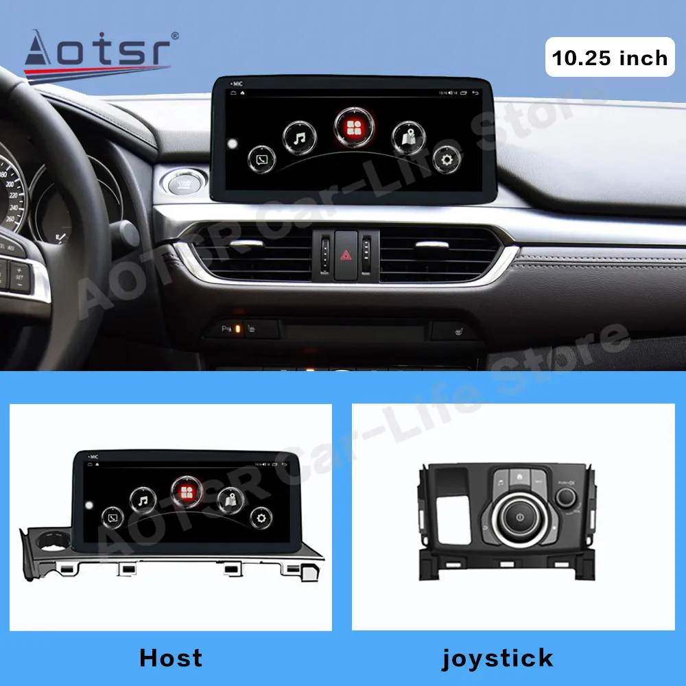 Android 13 Stereo Receiver Radio Coche With BT 5.0 For Mazda 6 2017 2018 2019 Carplay Player Automotive Multimedia Autostereo