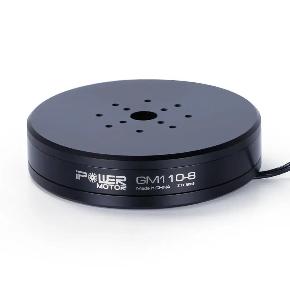 iFlight iPower GM110-8 GM110-10 Brushless Gimbal Motor 22mm Hollow Shaft UAV pod motor / Turntable of Airborne lidar pod motor