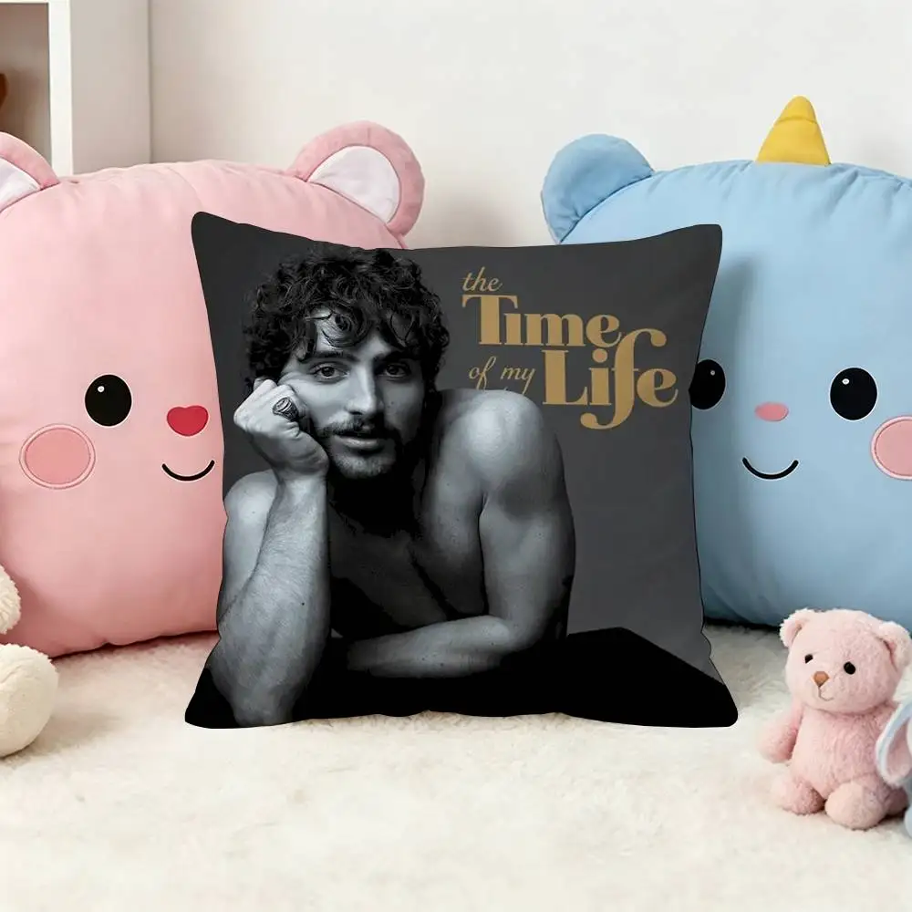 B-Benson B-Boone American Heart Square Double-Sided Printed Pillow Case Sofa Cushion Cover Bedroom Bedside Decor