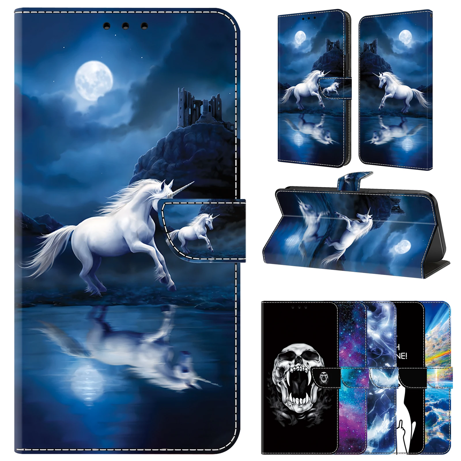 

Blue Horse PU Leather Flip Cover for Google Pixel 9 9 Pro 8 8 Pro Pixel 7 7 Pro 7A Pixel 6 6A 6 Pro Card Slots Wallet Phone Case