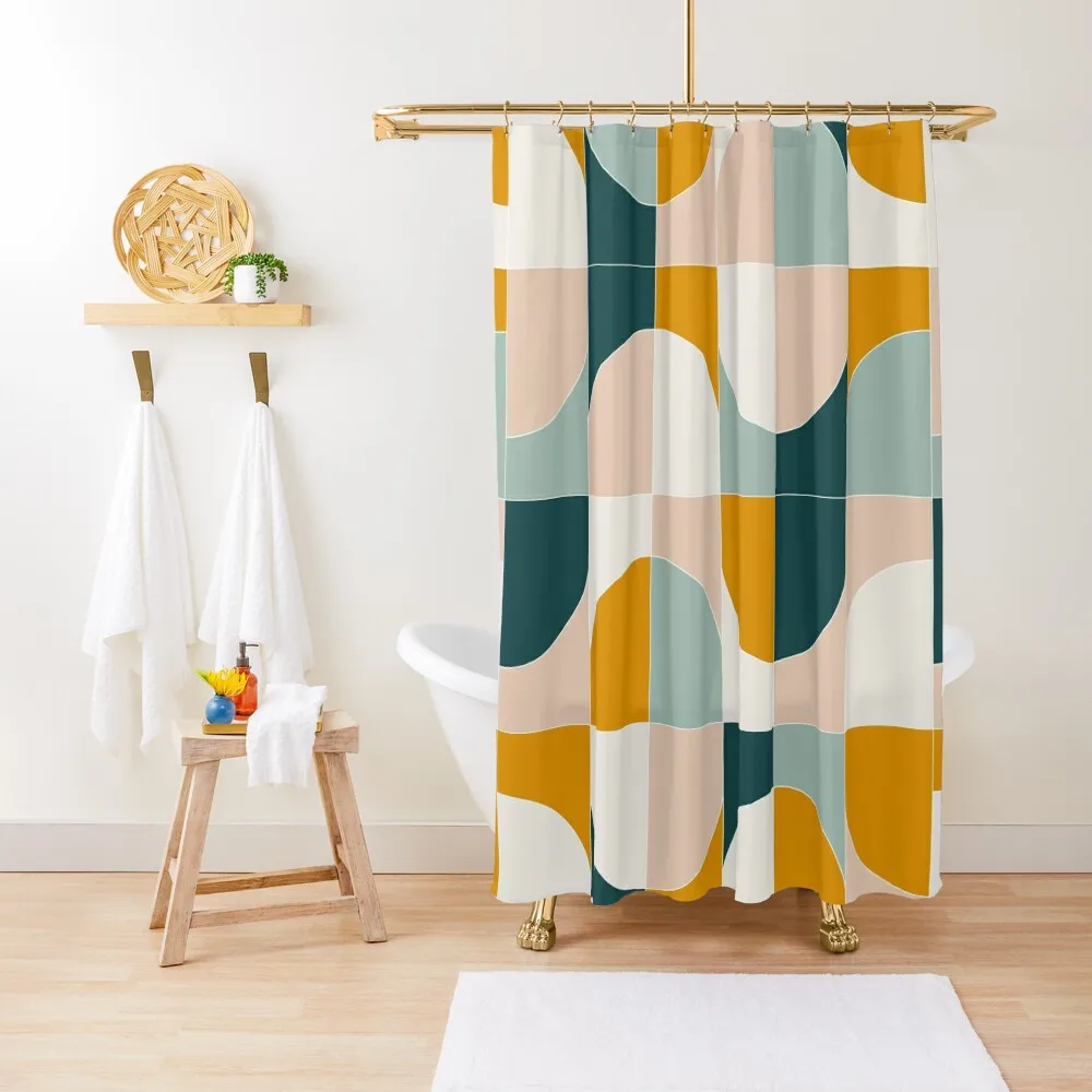 

Bold Geo Tiles 01 Shower Curtain Curtain Bathroom Shower