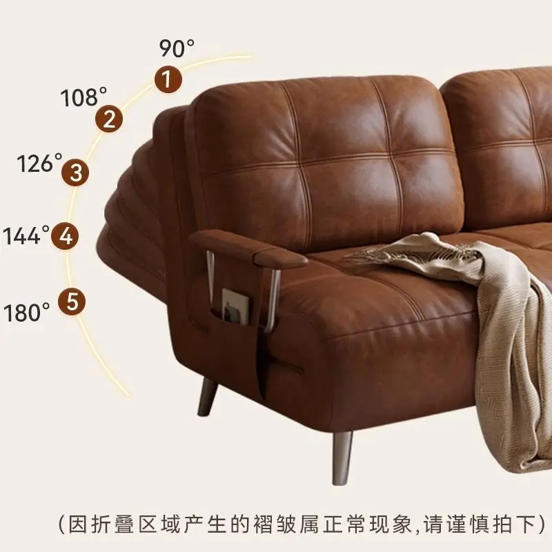 Sofa bed folding  break new foldable dual-purpose small apartment living room solid wood telescopic