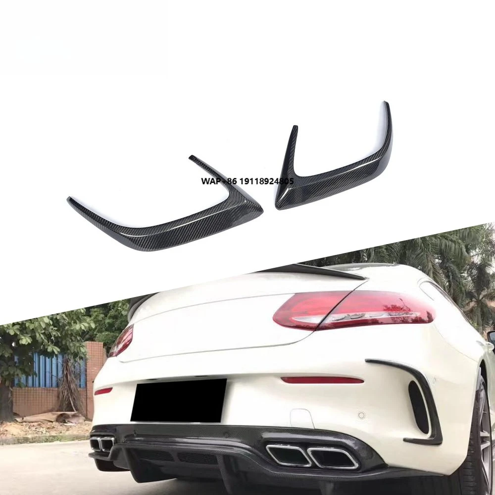 

Carbon Fiber Rear Bumper Fin Canards for Benz W205 C63 Coupe 2015-2017