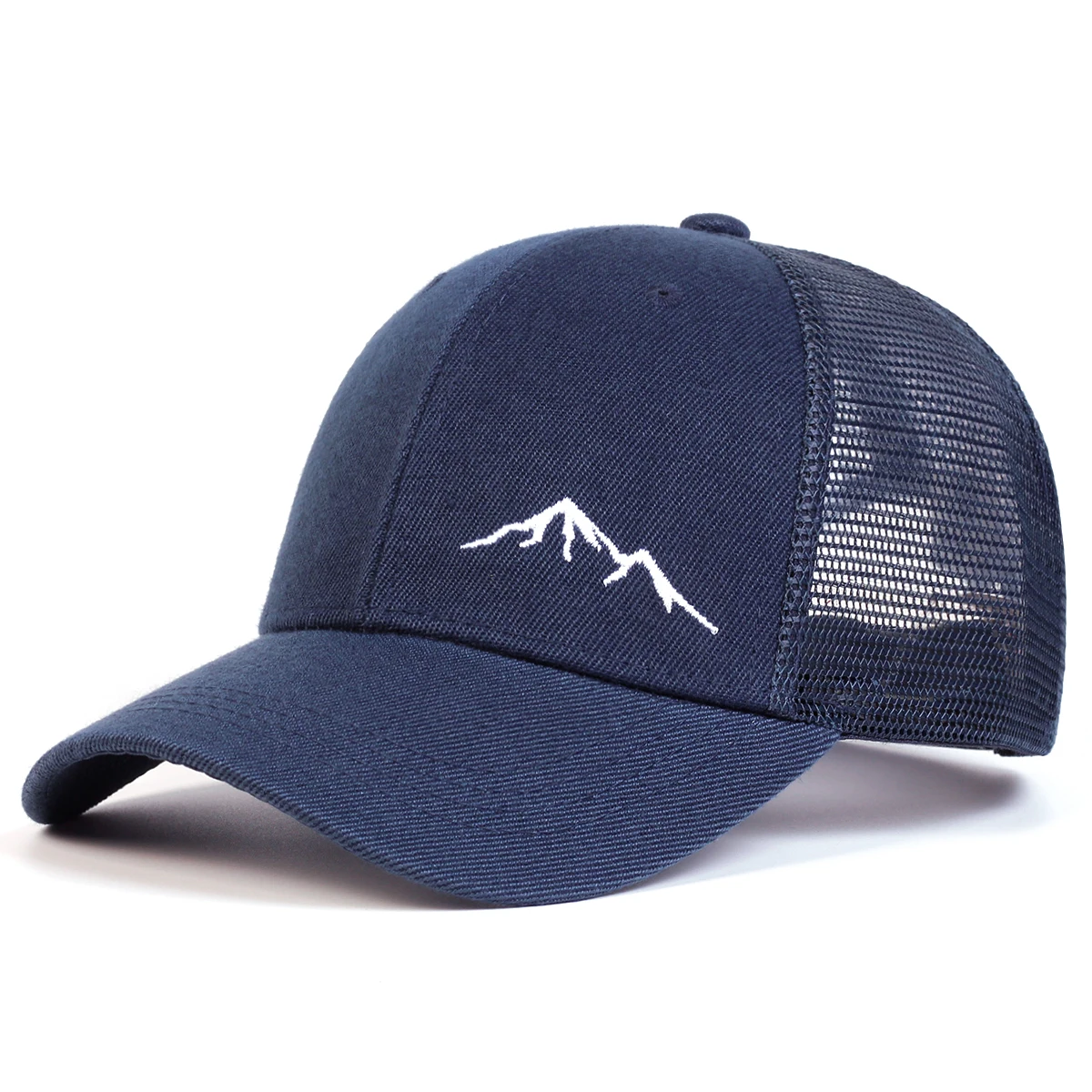 Unisex Minimalist Mountain Embroidery Baseball Net Caps Spring and Summer Outdoor Adjustable Casual Hats Sunscreen Hat