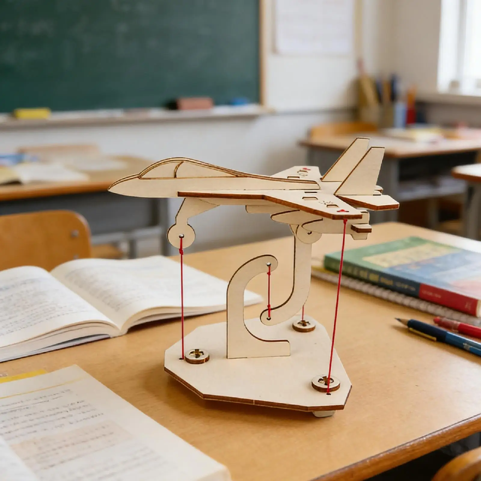 

Wooden Suspension Aircraft Model Kit, DIY, Gifts, Desk Decor, Developing Intelligent, Physics Model Science Experiment