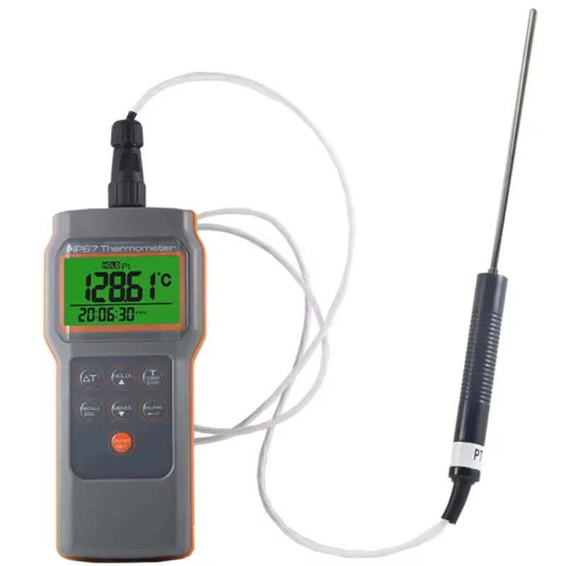 8821 AZ Pt100 RTD Thermometer with LCD Display IP67 Rating -100.00~300.00 (-148.00~572.00F) Temperature Instrument