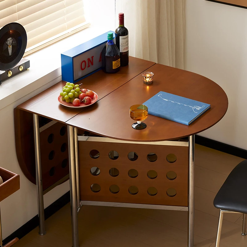 

Coffee Corner Dining Table Designer Modern Wood Folding Dining Table Mobile Extending Mesas De Comedor Living Room Furniture