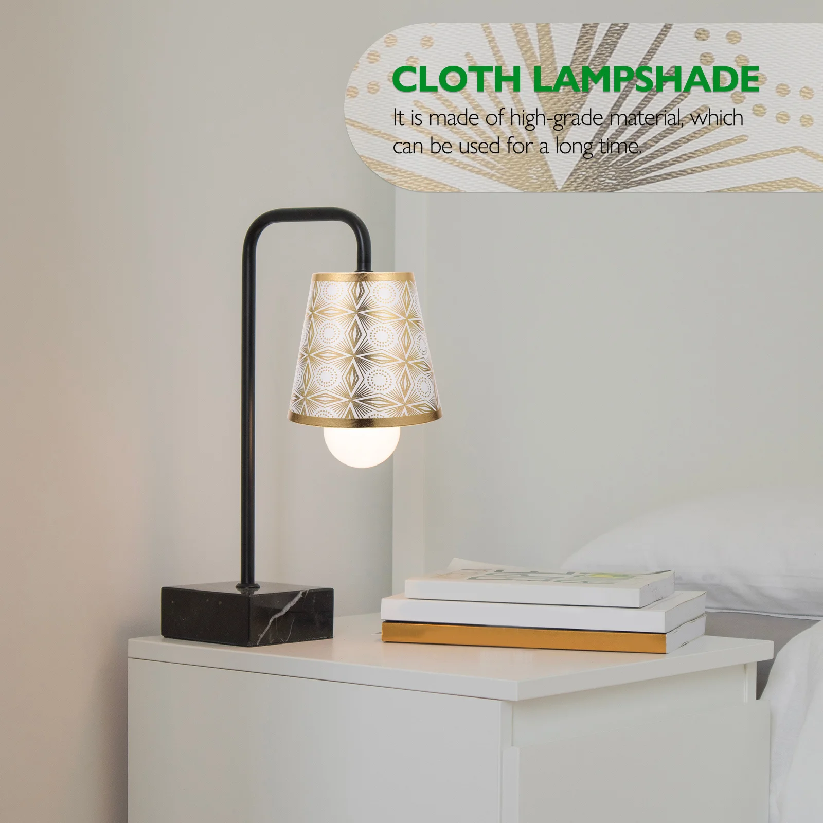 

Modern Iron Wall Home Lampshade Cloth Light Cover Dustproof Decorator Easy Use Pendant Lamps Lighting Accessories