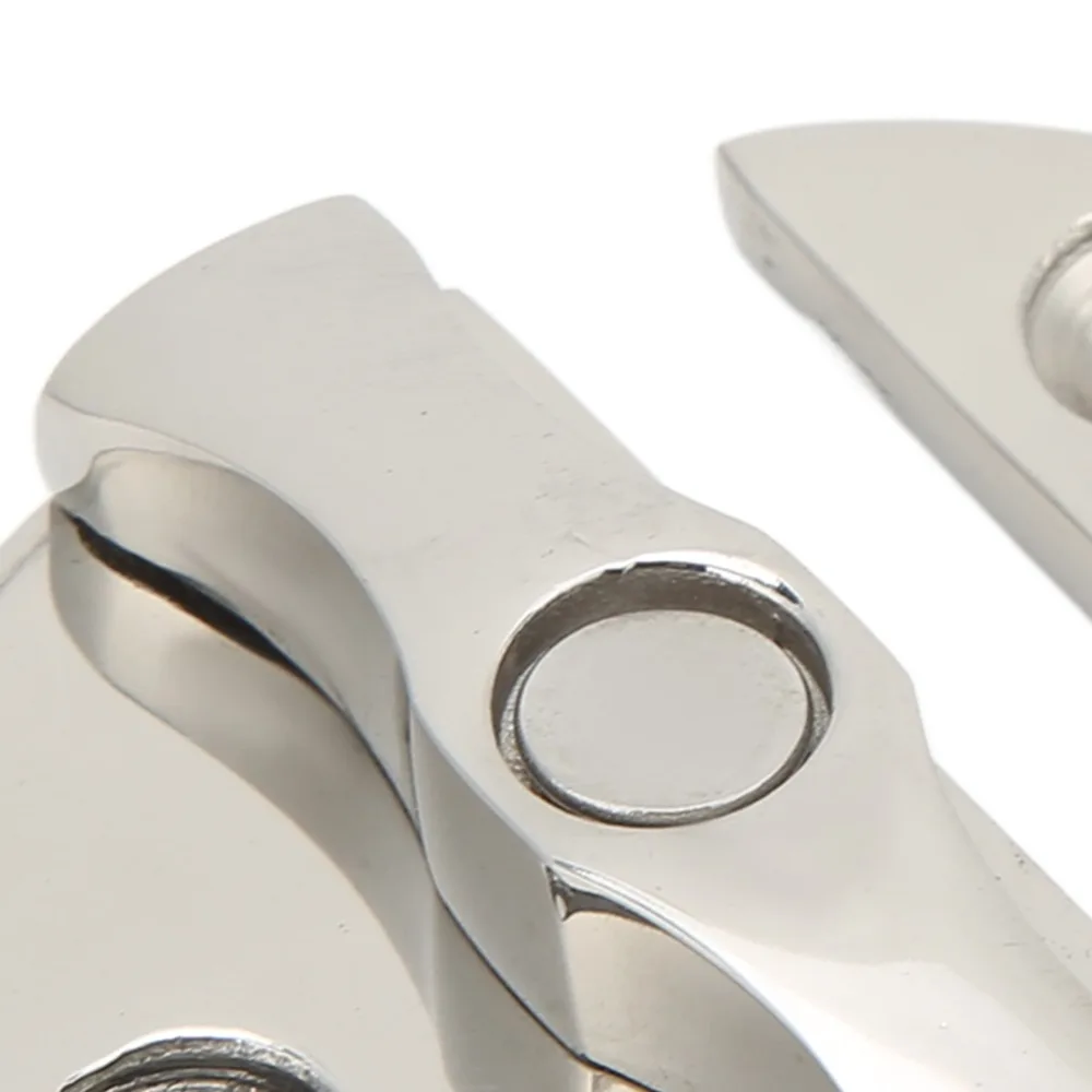 Marine Grade 316 Stainless Steel Boat Door Catch Round Shape 45mm Hatch Latch Rotation Turn Button Door Hardware