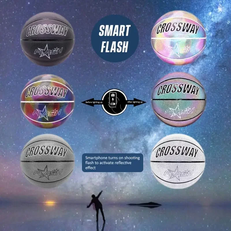 كروسواي أزياء ليلية عاكسة فردية ثلاثية الأبعاد لكرة السلة بو الجلود الشارع 7 #    هدية شخصية رياضية رائعة