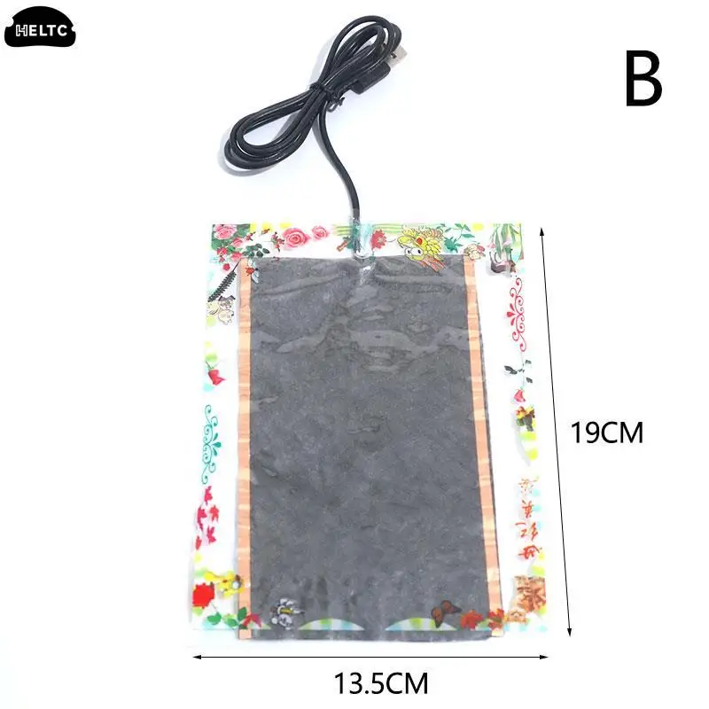 USB Heating Piece Hand Warming Film Bib Heating Piece Carbon Fiber Coaster Heating Crawling Piece Bending Resistance Heating Pad