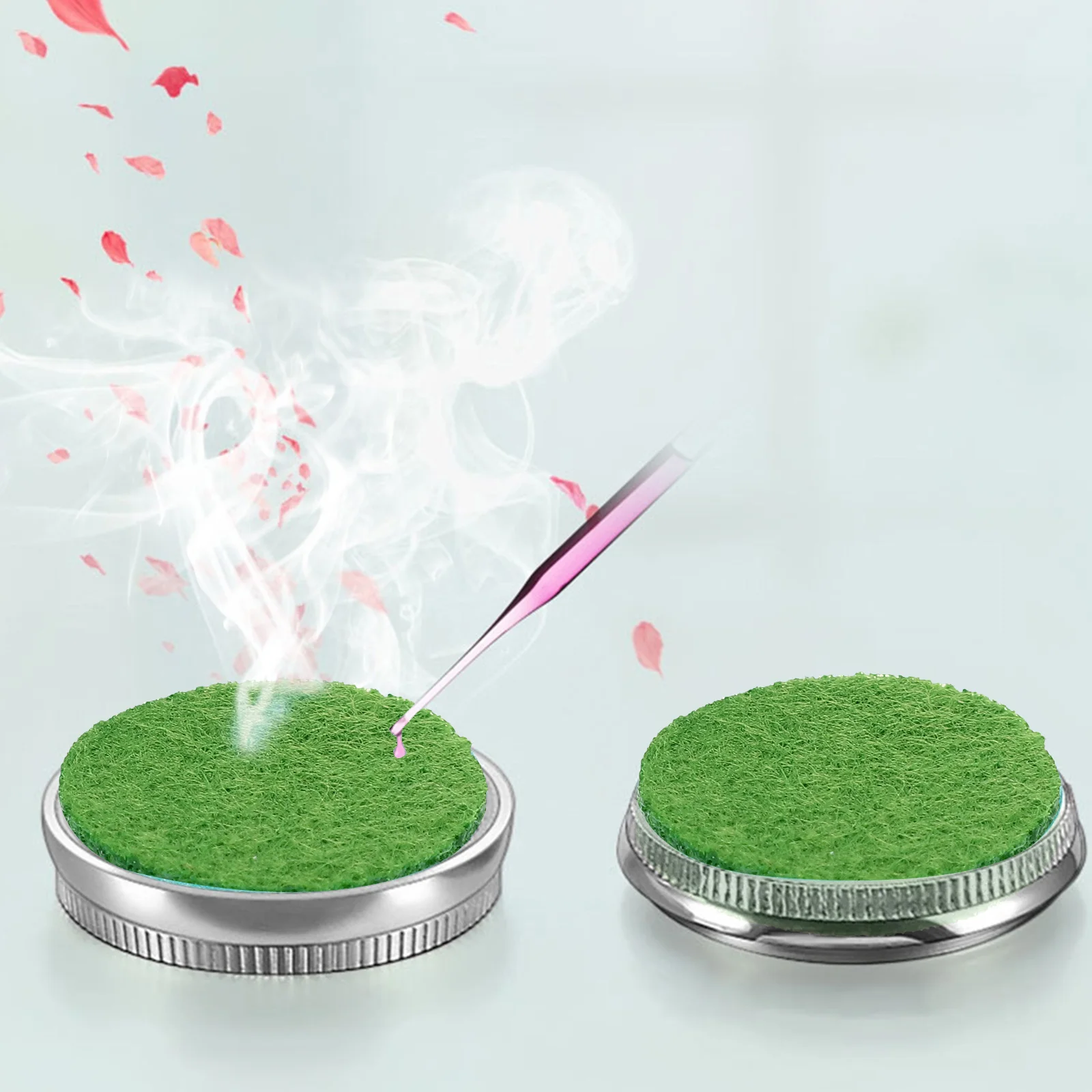 

100Pcs Cotton Aroma Diffuser Pads Essential Oil Replacement Refill Aromatherapy Pads Necklace Car Air Vent Clip