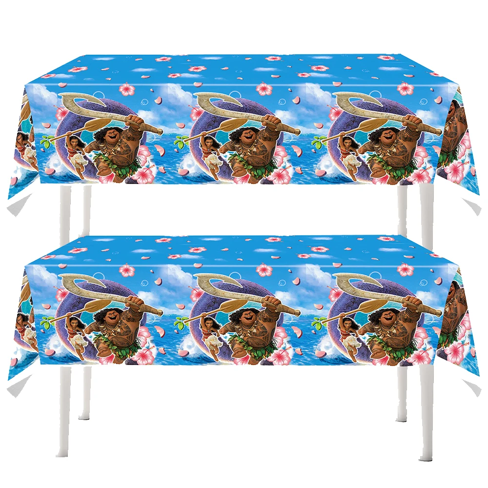 

Moana 2 Tablecloth theme Birthday Party Decoration Disposable Tableware Tablecloth Party supplies gift baby shower Holiday gift