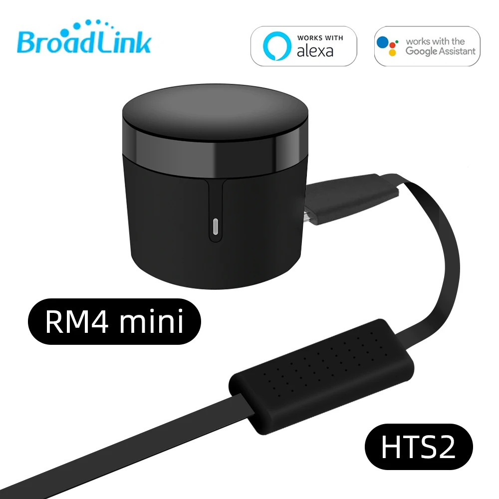 

Original Broadlink RM4 Mini Universal IR Remote Control Switch HTS2 Temperature Humidity Sensor Work Alexa Google Home Assistant