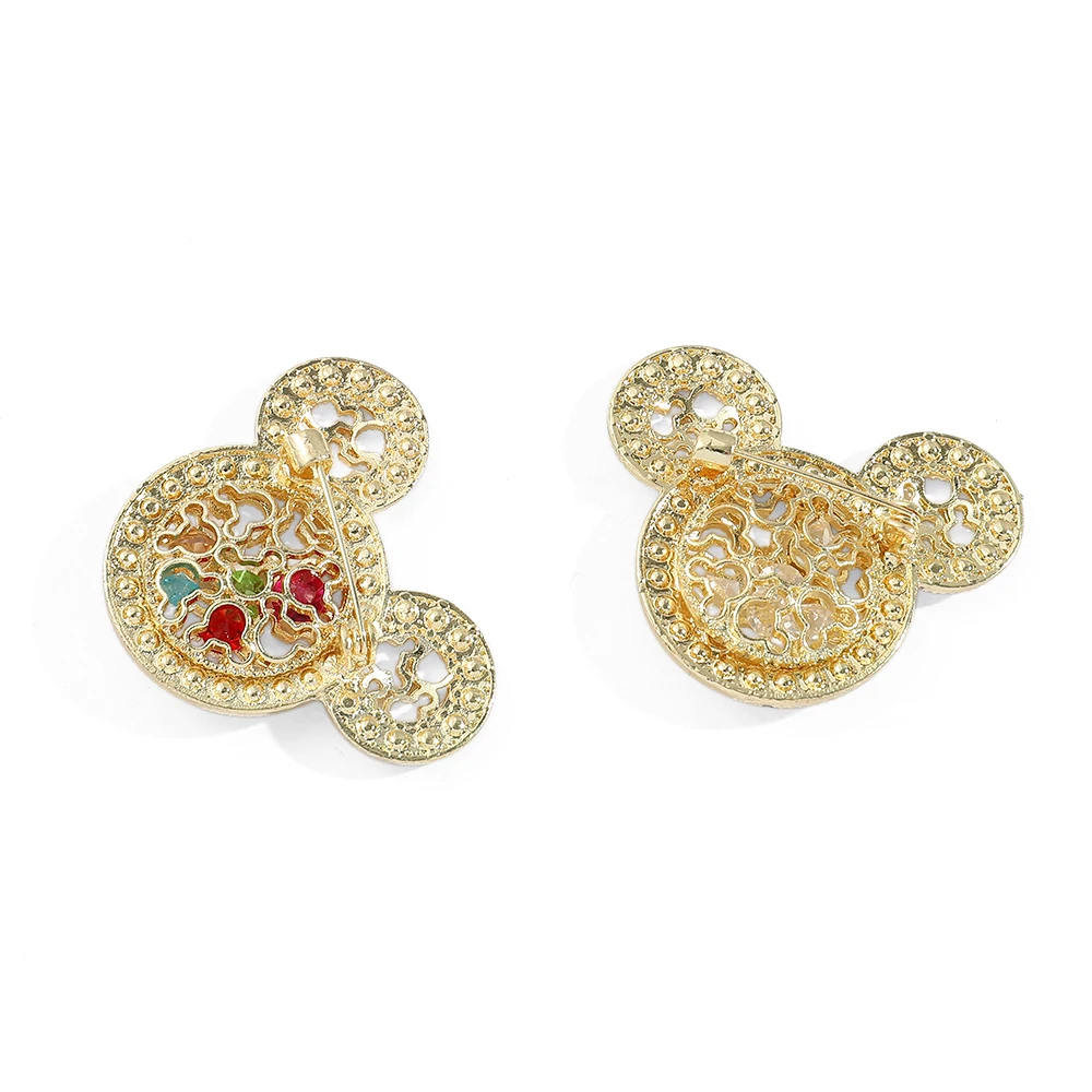 2 pezzi spilla personaggio dei cartoni animati splendida spilla smaltata con strass topolino zaino abbigliamento gioielli accessori per Badge in