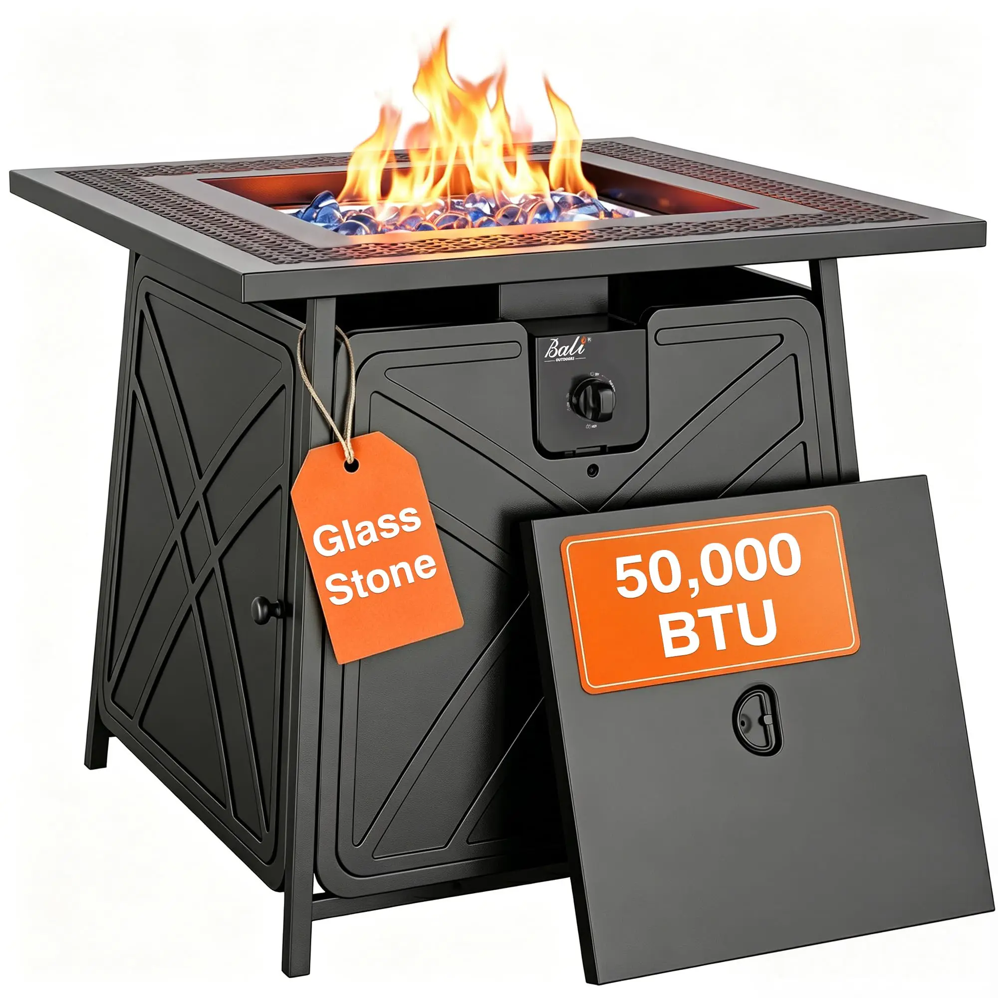 50000 BTU Propane Fire Pit Table Outdoor for Patio, Garden and Backyard