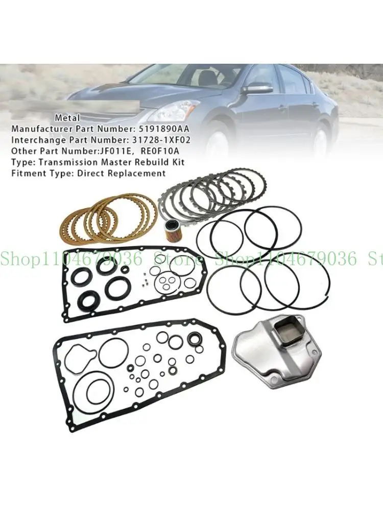

652F Комплексный ремонтный комплект вариатора для автоматической коробки передач, включая масляный фильтр JF011E RE0F10A для