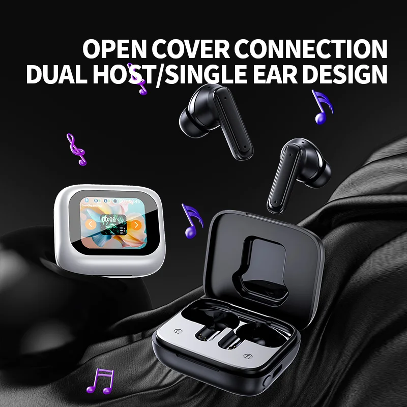 E18 Pro Bluetooth 5.4 Headphones ANC Noise Cancelling TWS Wireless Earbuds Headset Touch Control Waterproof for iPhone Android