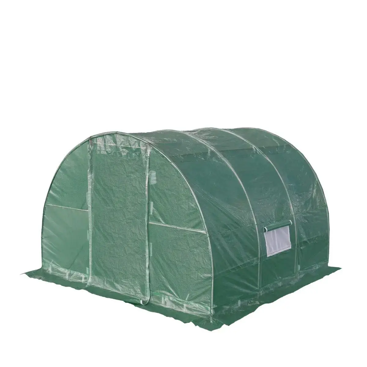10 'X 10' TMG-GH1010R Tunnel Greenhouse for Growth Tent Tear Resistant Frame Roll Up Mesh Window Top Roof
