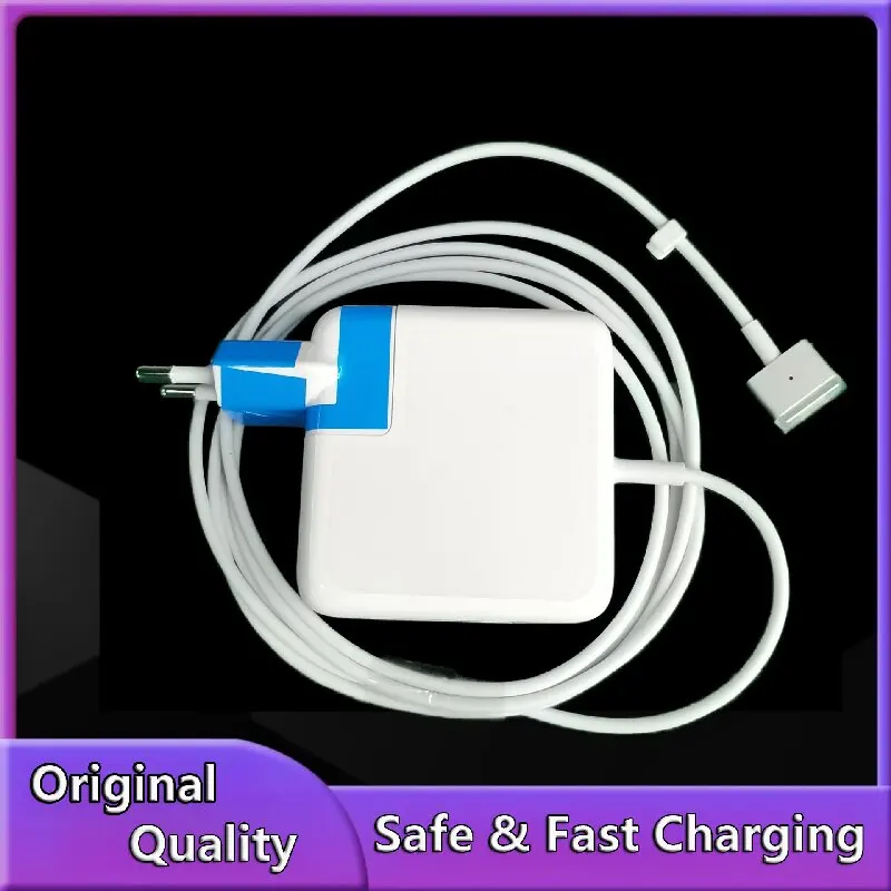 60W Magsaf 2 T Magnetic Charging Power Adapter for MacBook Air / Pro Series：A1502，A1425，A1435，Safe & Fast Charger Power Adapter