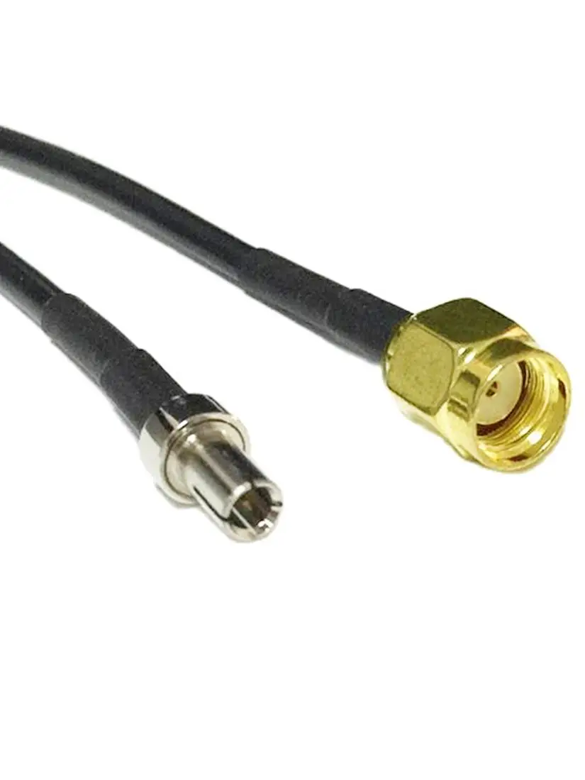 Câble Modem 3G TS9 mâle droit vers prise RP SMA adaptateur queue de cochon RG174 noir 10/15/20/30/50/100cm