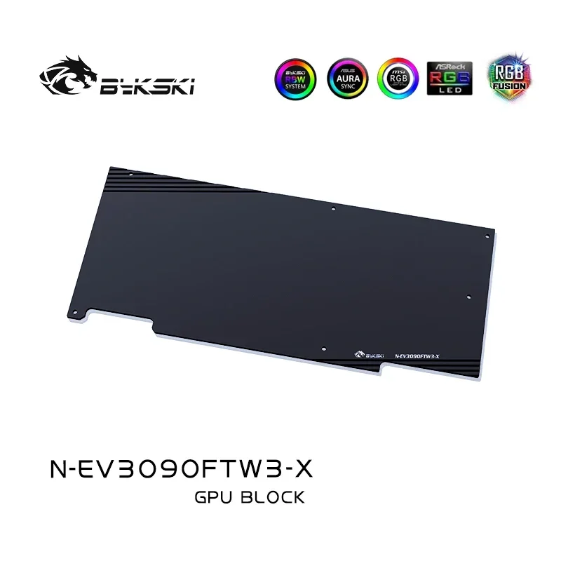 Bykski 3090 3080 gpu bloco de água para evga rtx3090 3080 ftw3 ultra placa gráfica do jogo, vga cooler 5v/12v m/b sync, N-EV3090FTW3-X