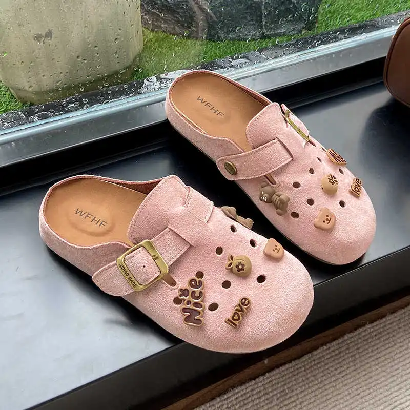 Тапочки с круглым носком и Т-образным ремешком, женская роскошная спортивная обувь, Due To Sandal, кроссовки, лоферы, Прямая поставка, импортный комплект кроссовок