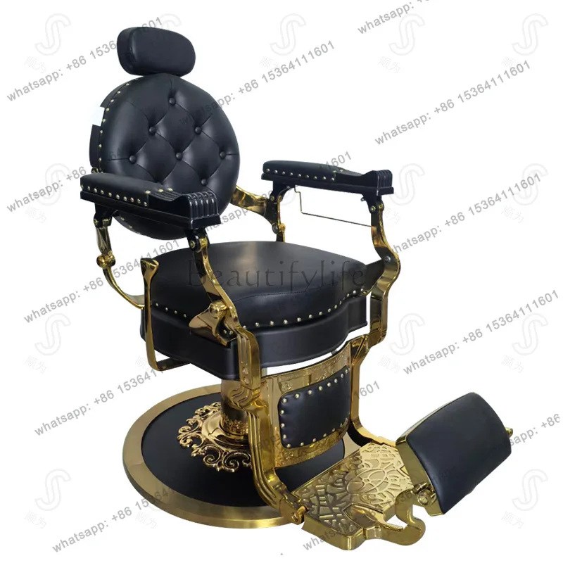 Factory Direct Sales Barber Shop Hair Salon Special Lift Down Hair Salon Cutting Chair