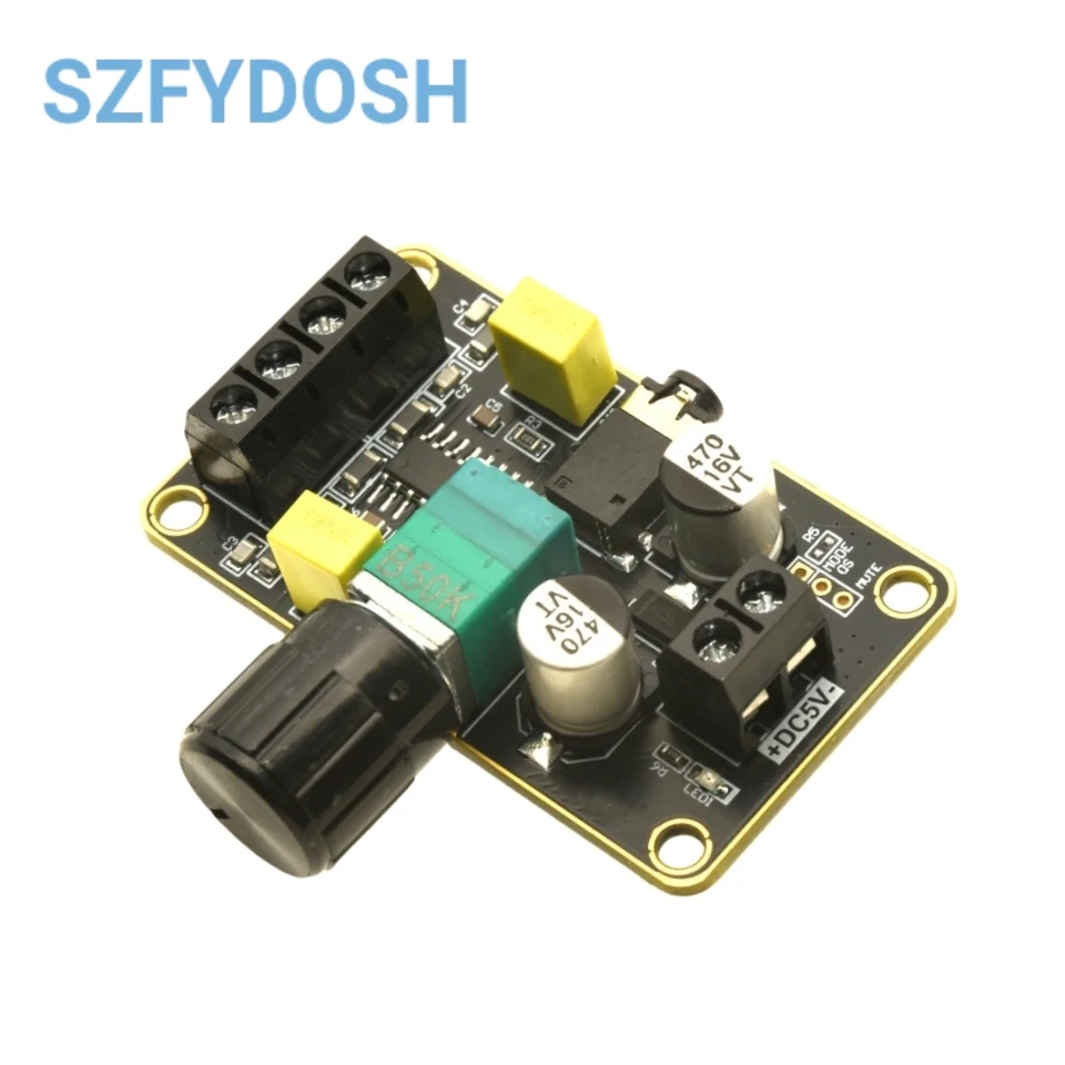 PAM8406 DC5V ستيريو مضخم رقمي مجلس 5Wx2 ثنائي القناة وحدة مكبر صوت