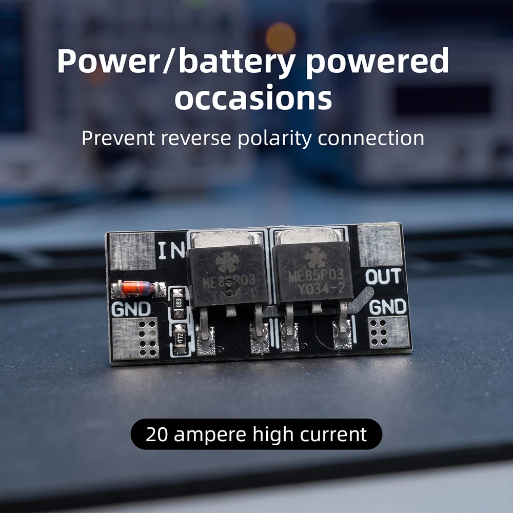 Battery Protection Module 3-28V 15A Anti-Reverse Connection Battery Positive And Negative Reverse Connection Protection Board