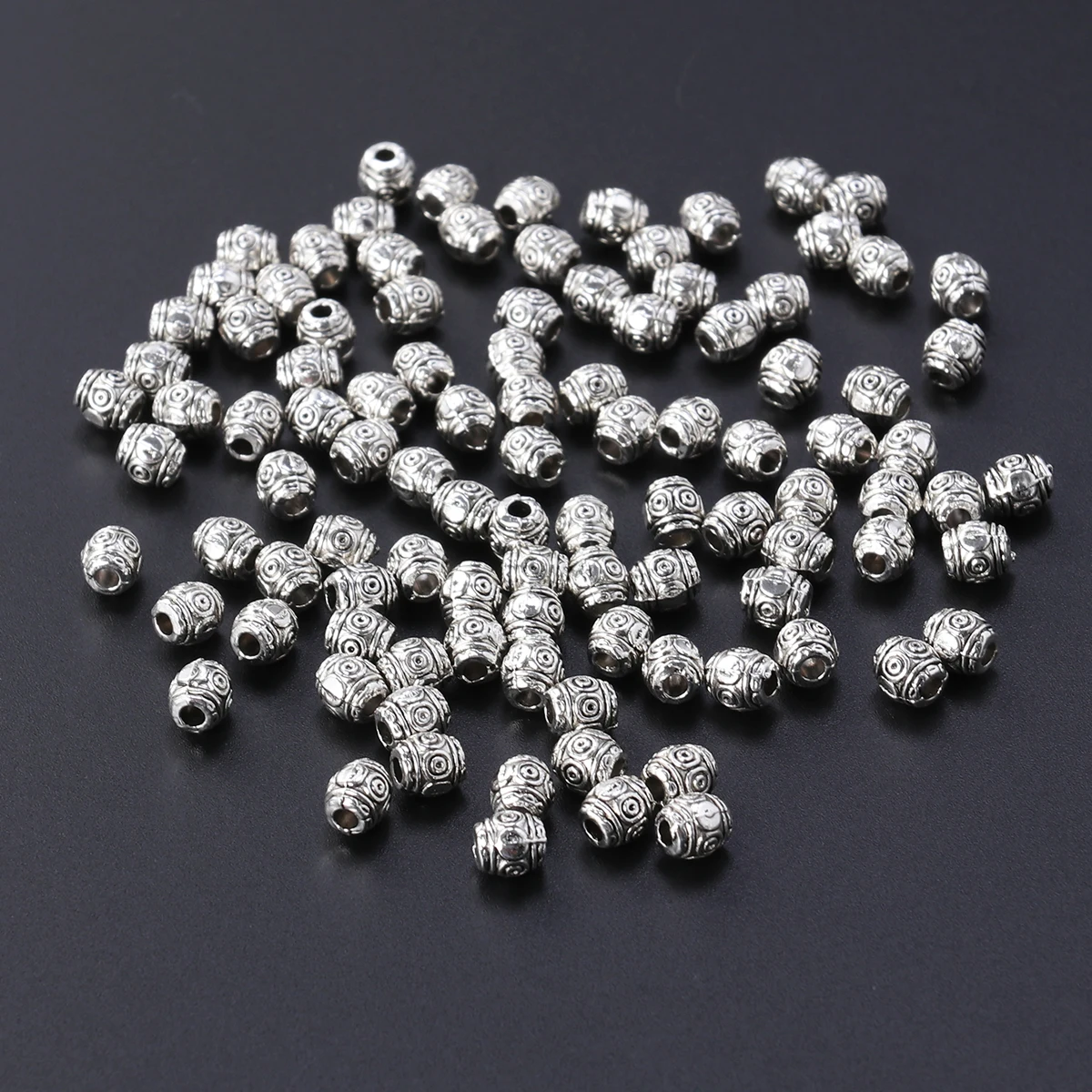 

100Pcs Tibetan Beads Necklace Bracelets Earrings Making Jewelry Alloy Reusable Classic Necklace Design