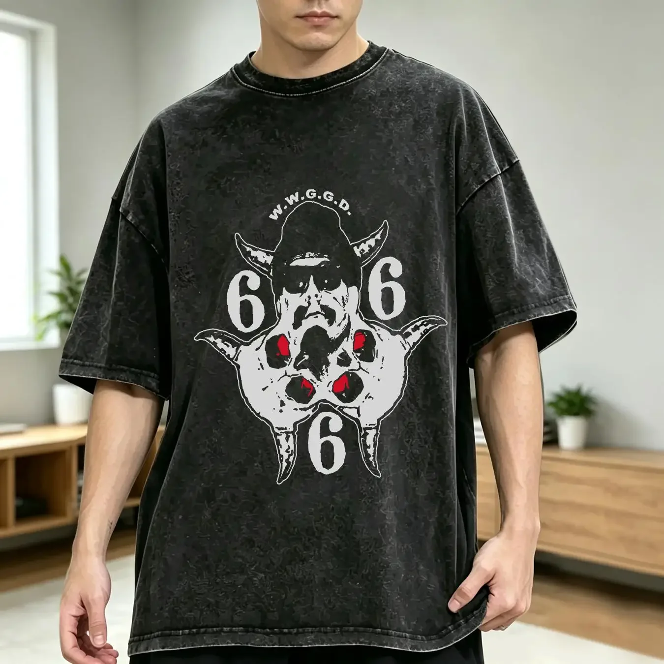 washed T Shirt GG Allin What Would Do Men's long or short sleeves vintage Washed homme streetwear Unisex Top For Everyday Wear
