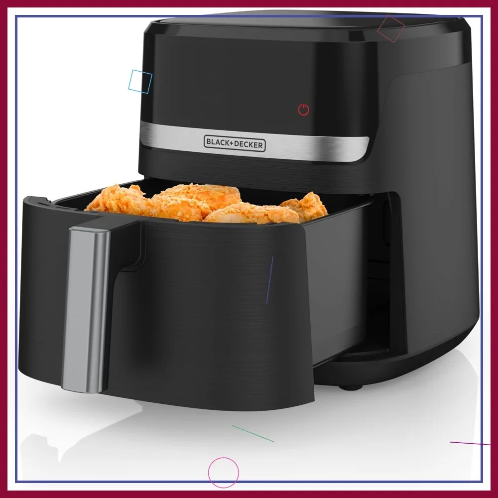 

6QT Air Fryer: Crispy & Healthy, 9 Presets, Digital Touchscreen