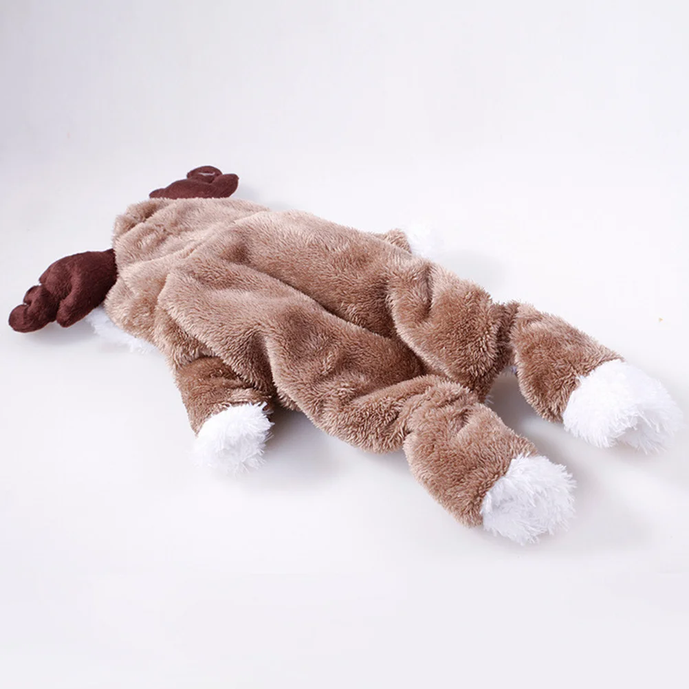 

Small Dog Winter Outfit Cotton Rabbit Style Dog Dress for Pets Fashionable Puppy Hoodie for Walking Jogging Xl in Coffee