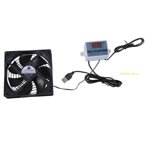 Imagen 2 del producto Ventiladores enfriamiento USB 120 mm con control termostato para enfriamiento eficiente en los gabinetes