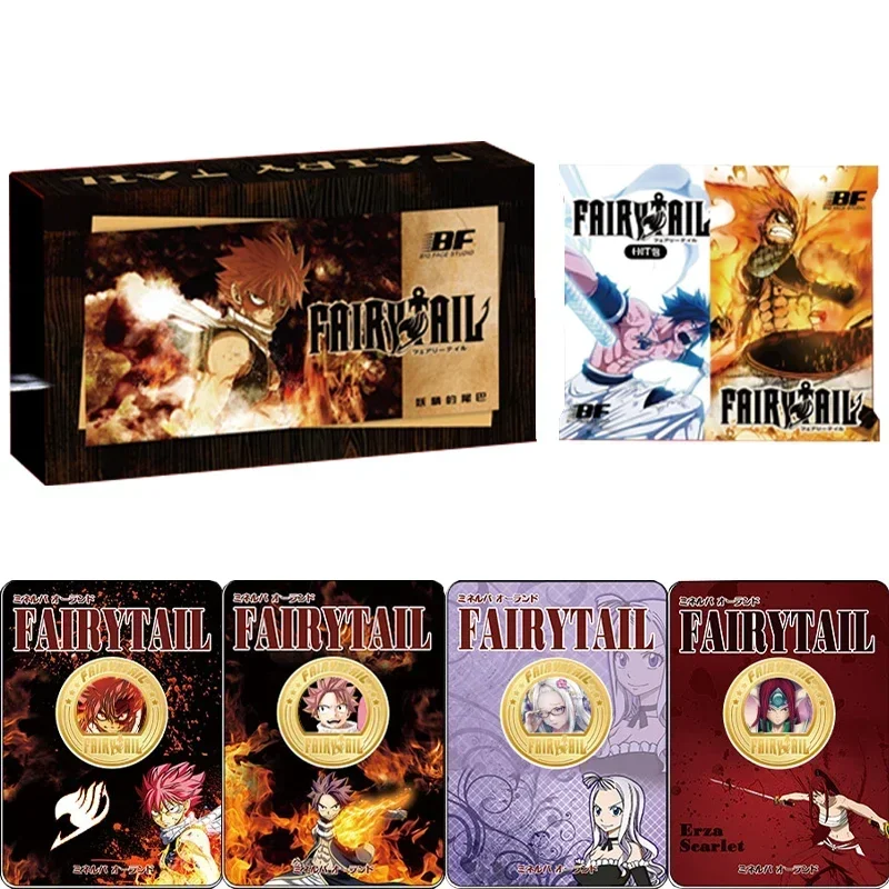 FAIRY TAIL Card Etherious Natsu Dragneel Erza Scarlet Rare Gold Card Anime Figures Collection Cards Board Game Kid Birthday Gift