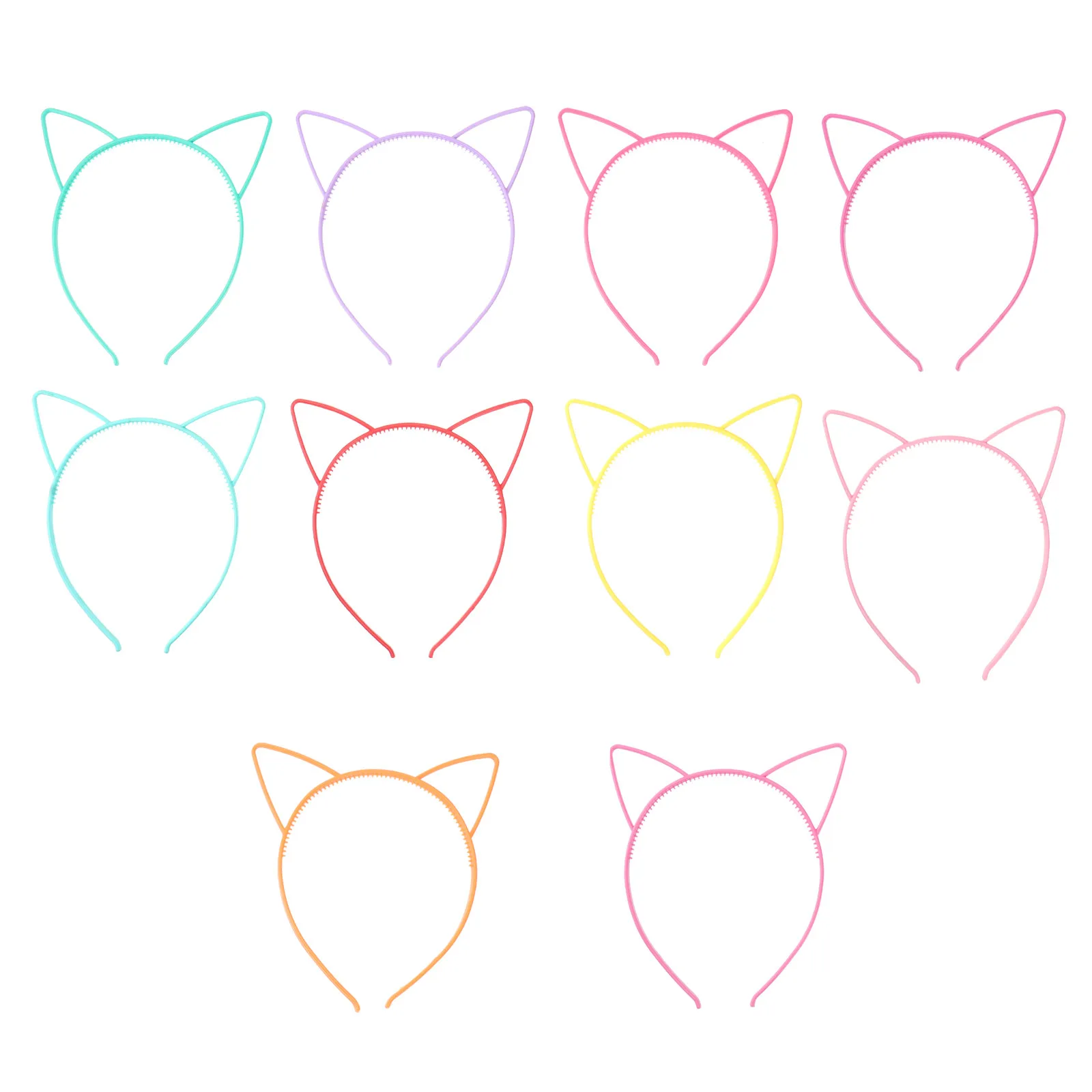 

Набор из 10 пластиковых эластичных повязок на голову с бантом для женщин и девочек: для вечеринок, выпускных, танцев, выступлений, костюмированных мероприятий, косплея, макияжа и умывания