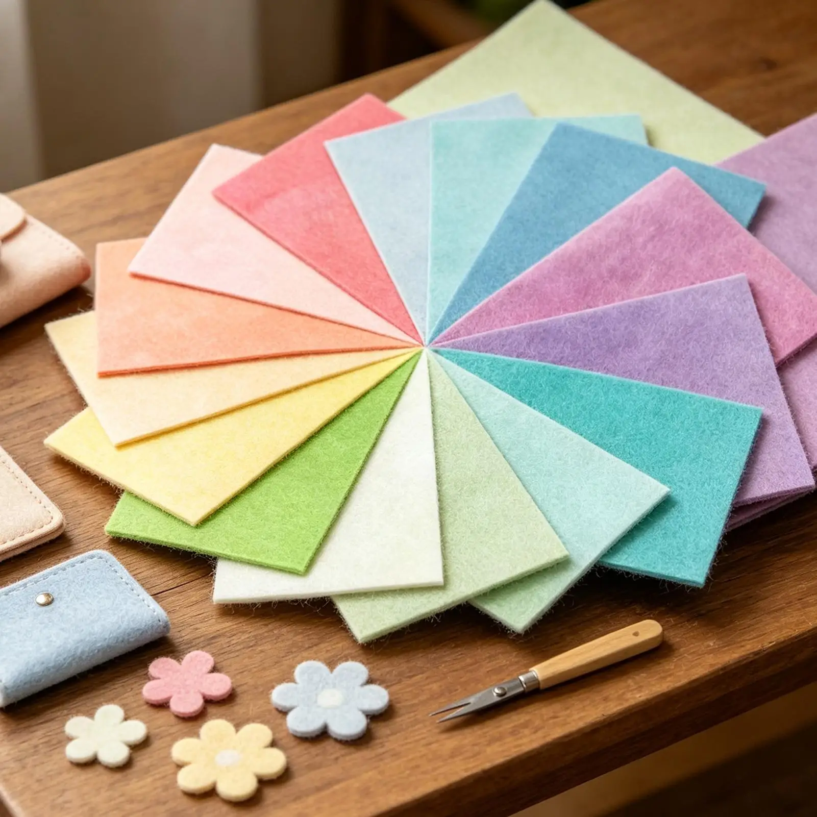 30Pcs Felt Fabric Sheet Thick Handmade Cloth Weaving Assorted Color Sewing DIY Craft Squares Nonwoven
