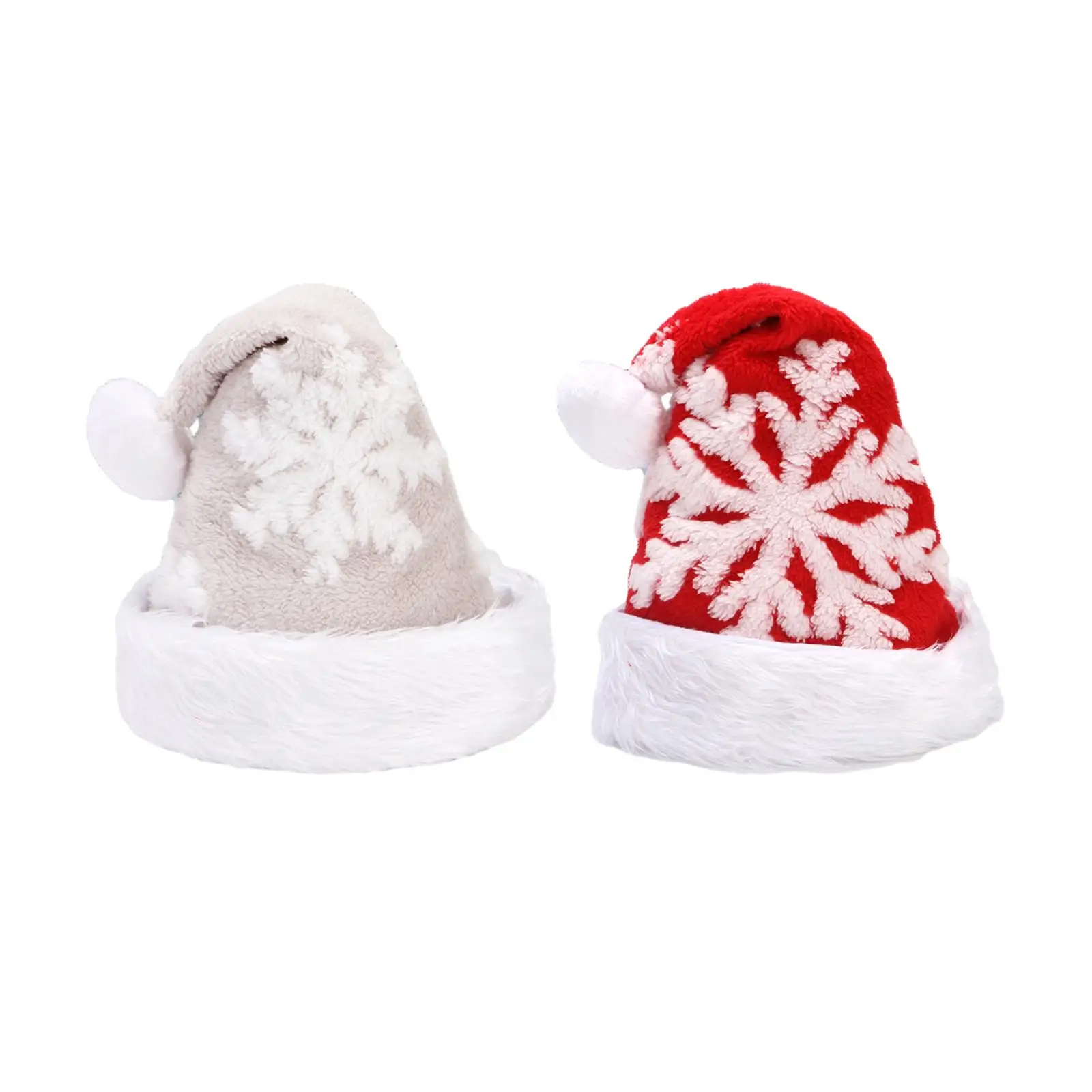 Weihnachtsmütze, Weihnachtsmütze, weich, für Herren und Damen, Weihnachtskostüm-Zubehör, Weihnachtsmann