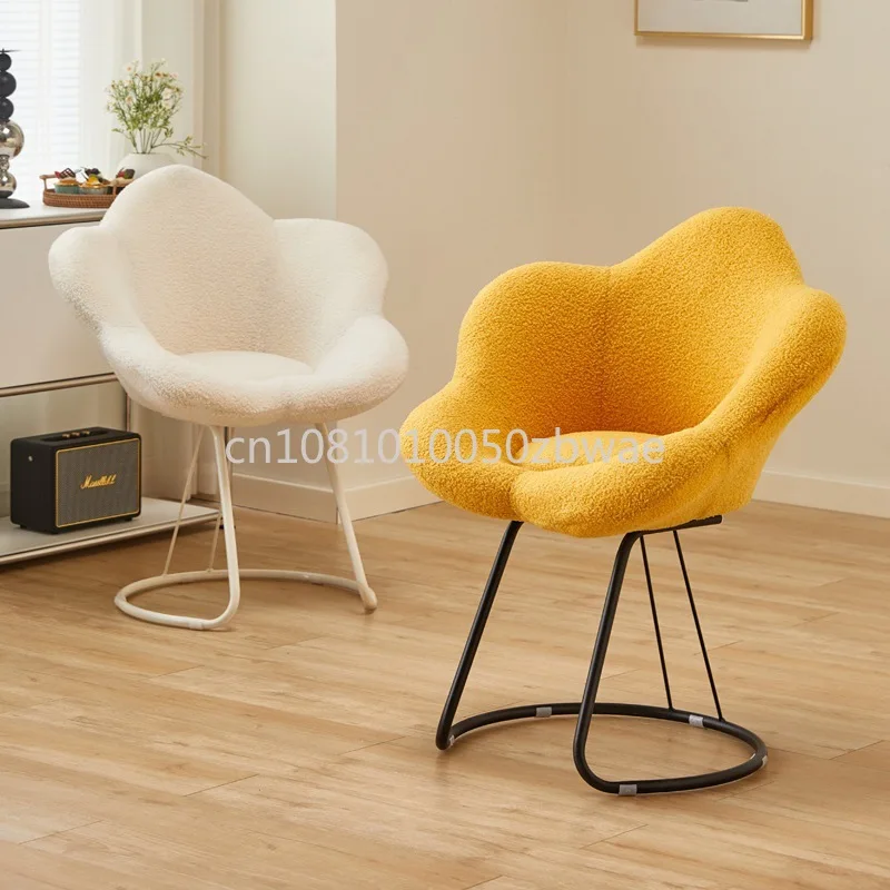 

Light Luxury High-end Instagram Style Makeup Stool For Home Use Women's Bedroom Backrest Chair Simple Dressing Stool